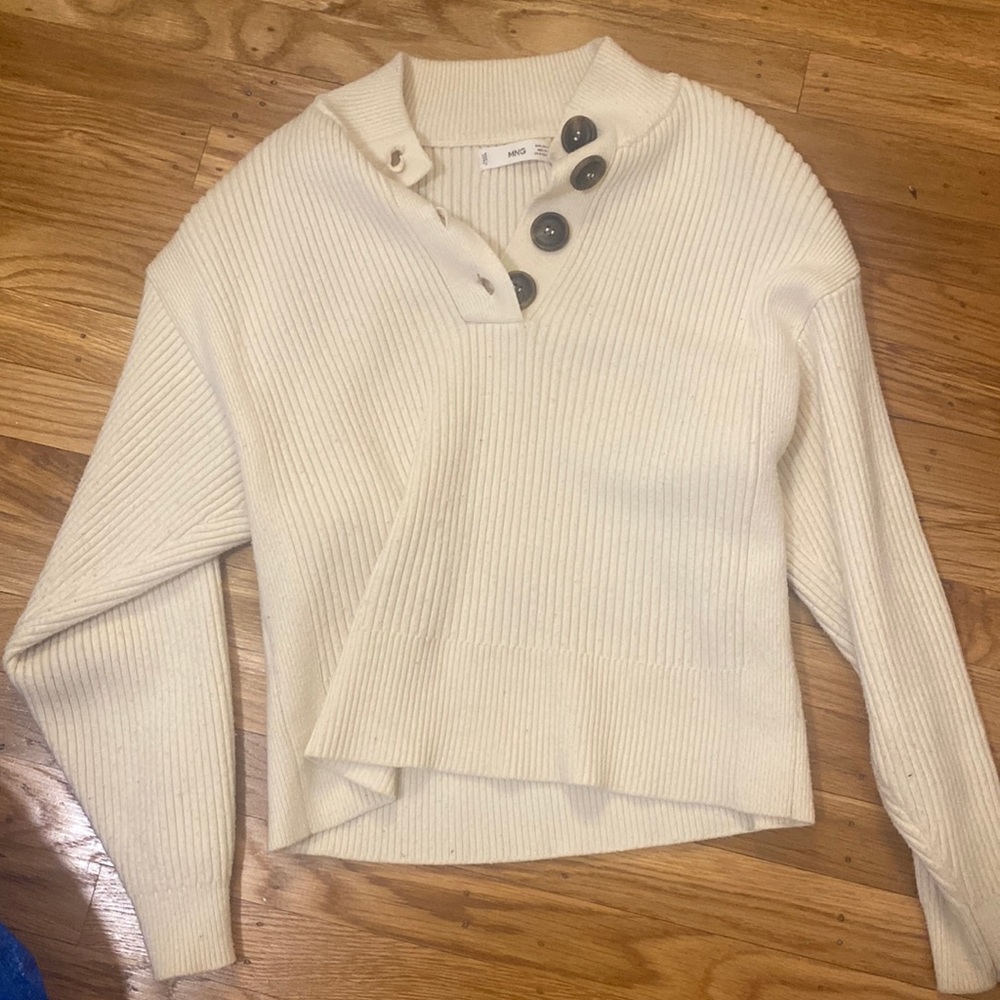 Mango white sweater / jumper